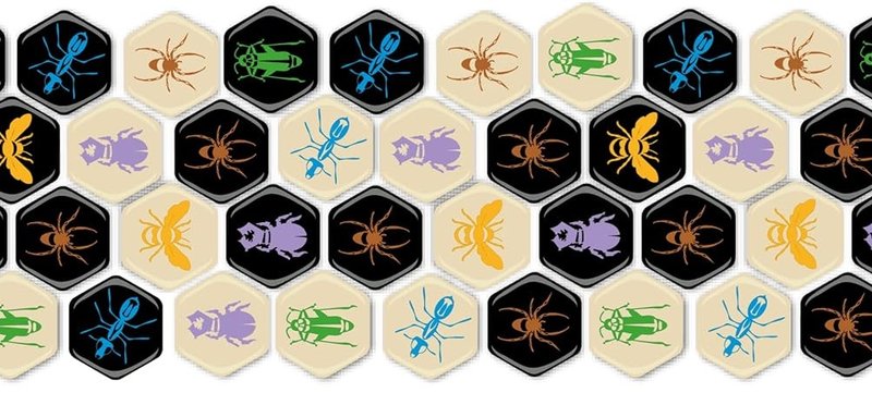 Hive: abstracto sin tablero, sin cartas y con piezas que pesan como deben pesar