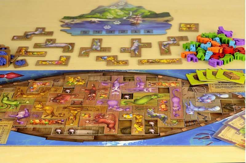 Isle of Cats: draft de gatos, puzzle de polominós y una producción que hace que cada turno sea satisfactorio