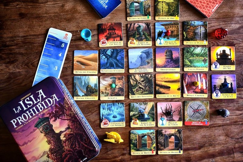La Isla Prohibida: casillas que se inundan y se hunden, cuatro tesoros que recuperar antes de escapar y el cooperativo de aventura que lleva quince años siendo la mejor puerta de entrada al género