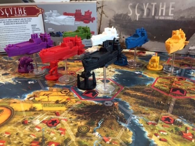 Scythe: El Viento Cambia — zepelines que vuelan sobre cualquier territorio y losetas de Resolución que cambian cómo termina la partida