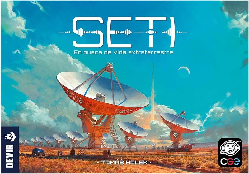 SETI: Board Game — búsqueda de inteligencia extraterrestre con worker placement y motor de cartas