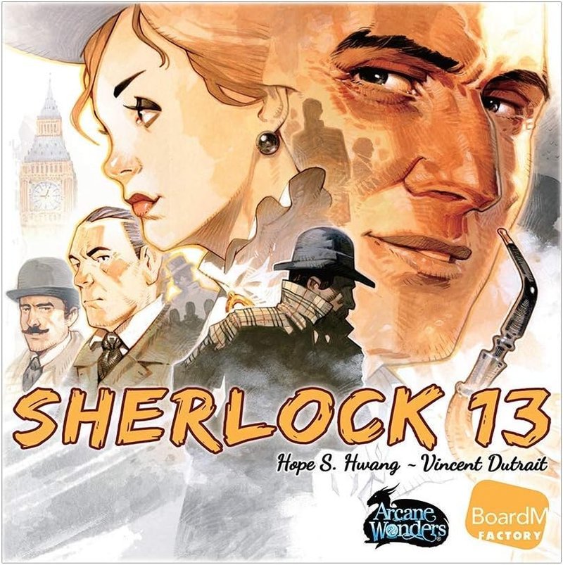 Sherlock 13: trece sospechosos con atributos visibles, preguntas de sí/no en cada turno y el juego de deducción pura donde la información que no tienes es tan útil como la que sí tienes