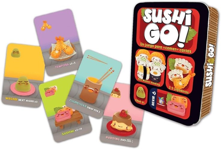 Sushi Go!: draft de platos en quince minutos y la curva de aprendizaje más suave del catálogo de drafting