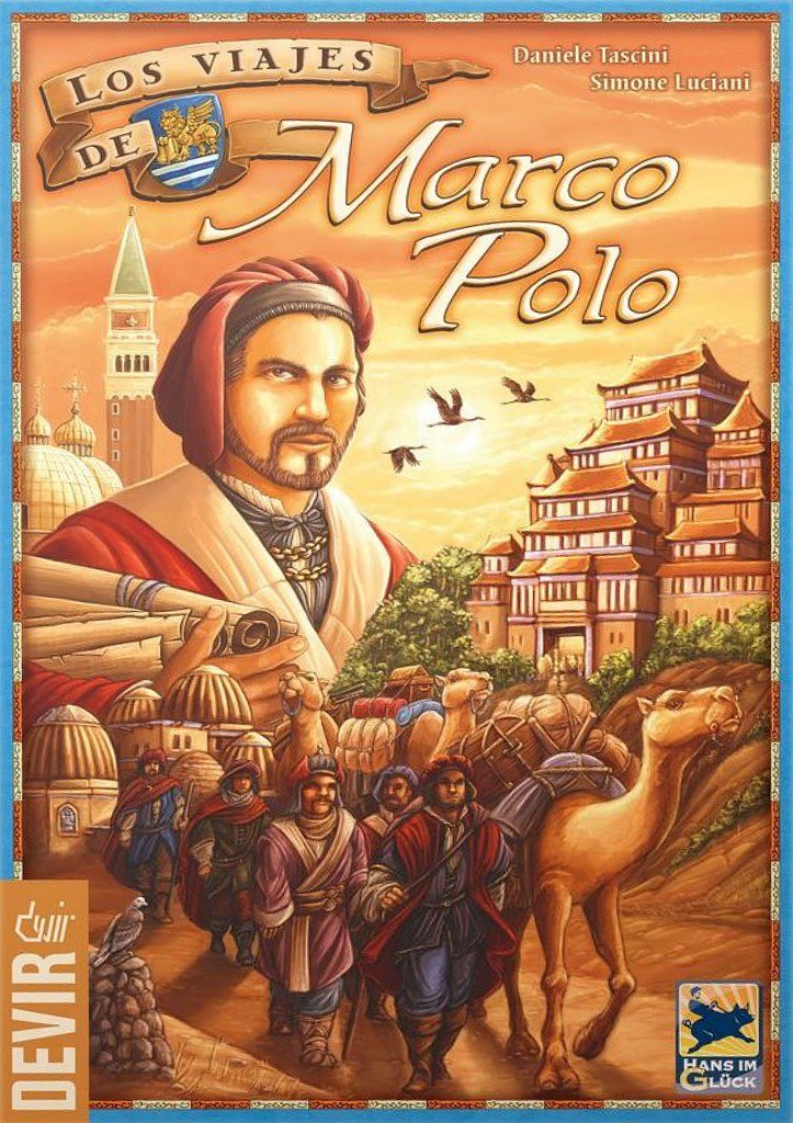 Los Viajes de Marco Polo: cinco viajeros con poderes que rompen las reglas, dados como recursos limitados y el worker placement donde cada acción cuesta exactamente lo que no tienes