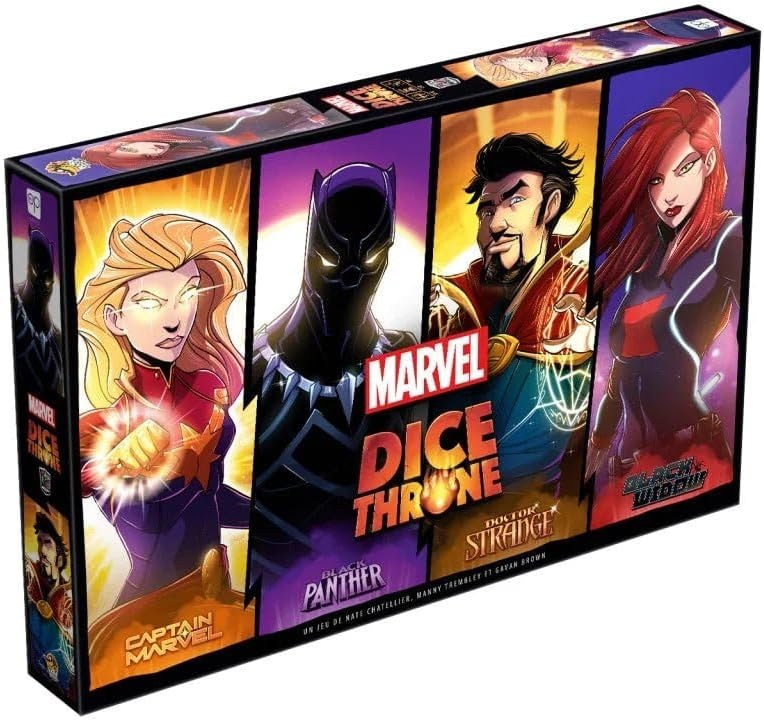 Marvel Dice Throne: Capitana Marvel, Black Panther, Doctor Strange y Viuda Negra — el segundo pack con los héroes más estratégicos del catálogo Marvel