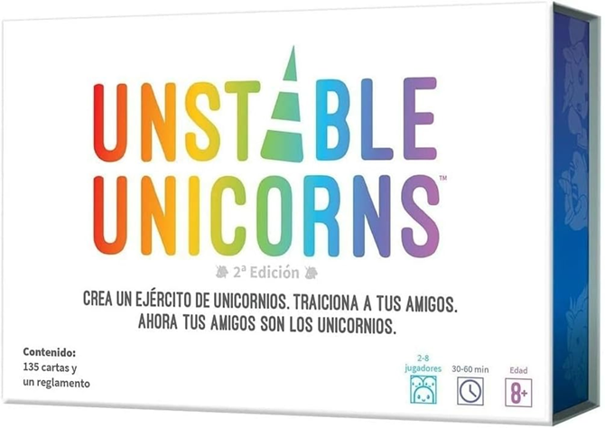 Unstable Unicorns: siete unicornios para ganar, ejércitos mágicos y el juego de cartas que convirtió la traición en estética