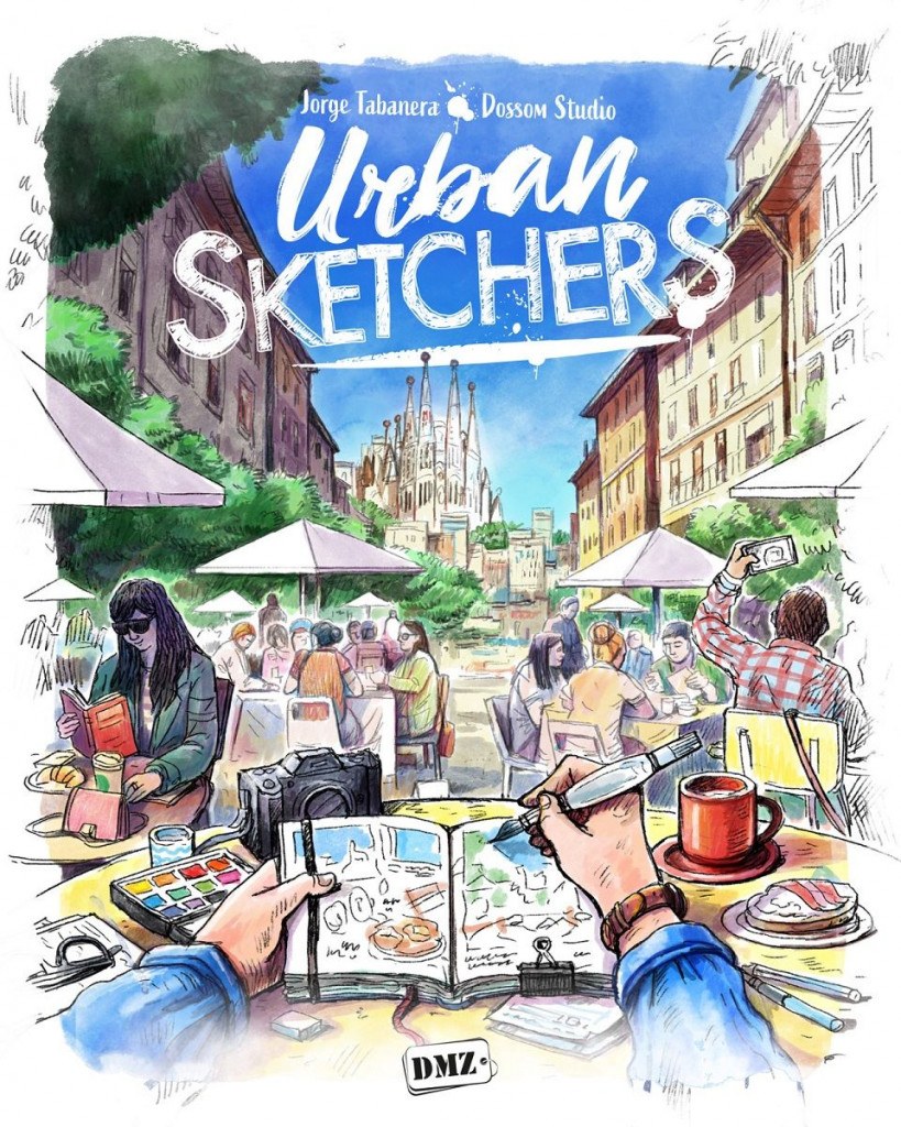 Urban Sketchers: dados compartidos como recurso de viaje y el eurogame donde dibujar ciudades da puntos de verdad